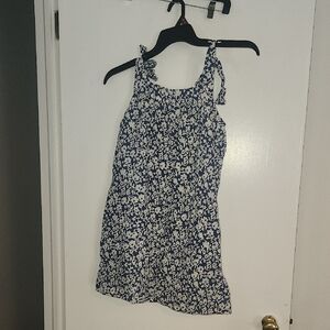 Vivante Blue and White Floral Mini Dress